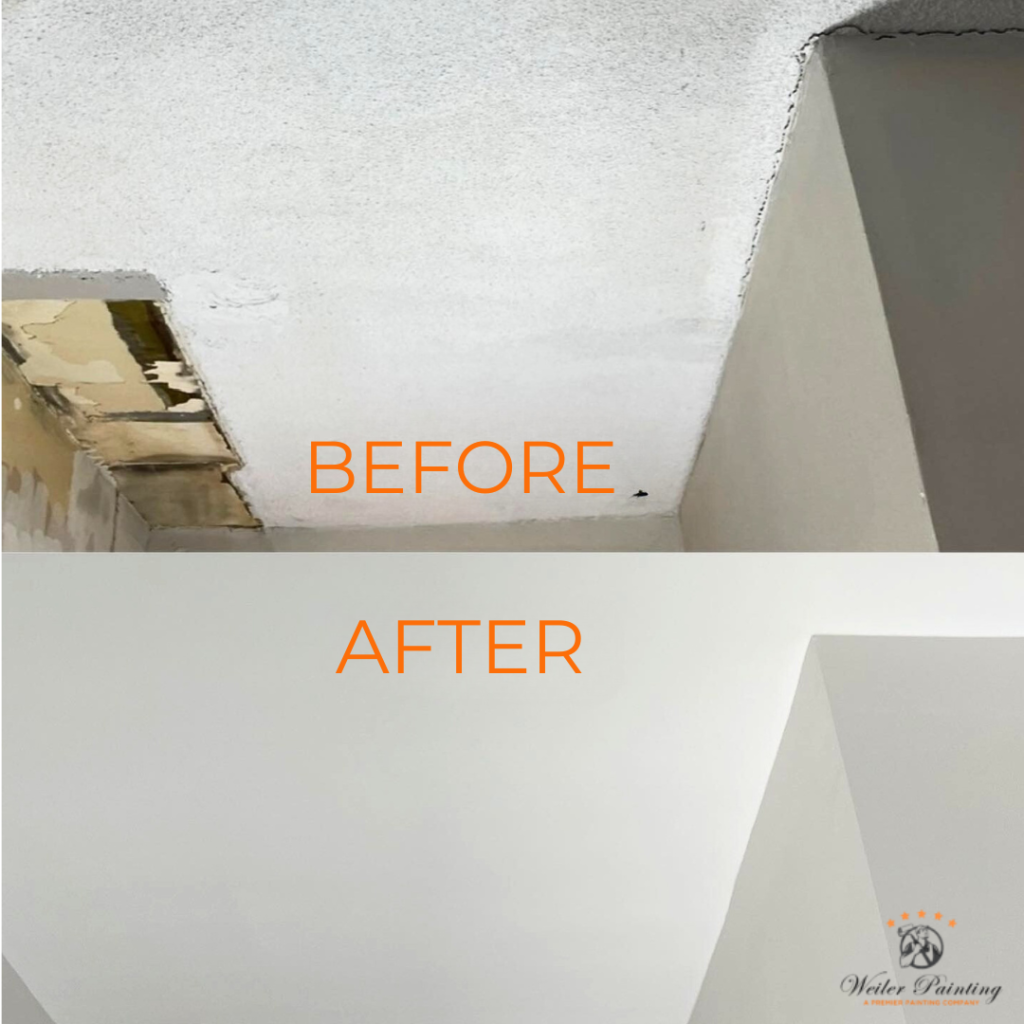 Texture ceiling repair